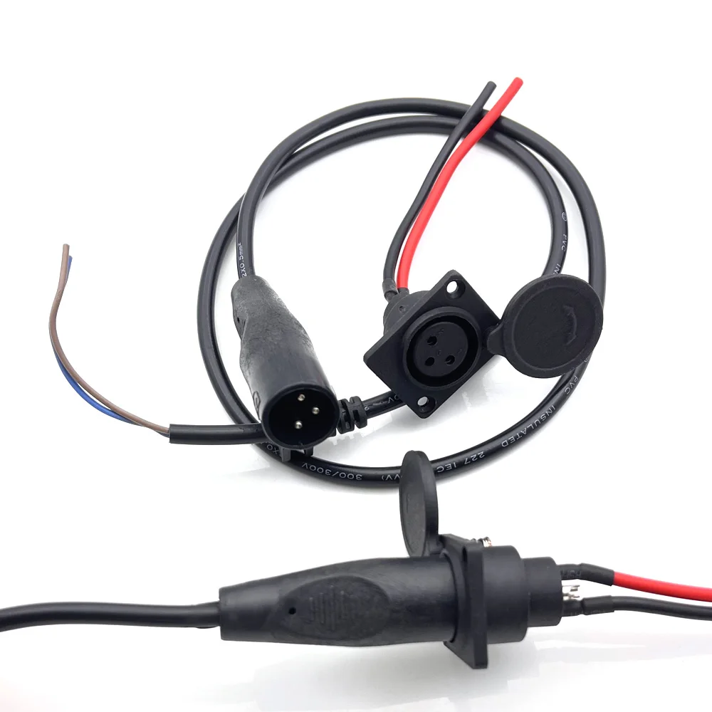 1pc Lithium Li-ion Battery eBike Balance Car Charging Plug Charger Interface Cable Wire Connector Universal Service Parts Socket