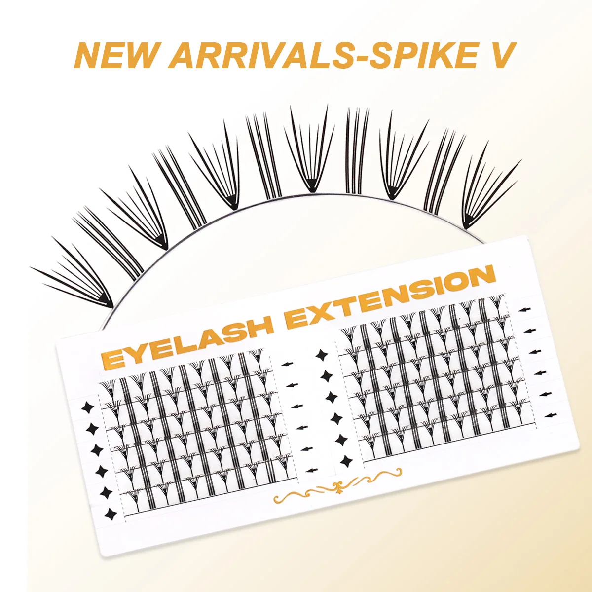 

NEW Comic Feather Shape Premade Fan Lashes 0.07 C D Easy to graft Faux Mink Soft Natural Pre Made Russian Volume Makeup Lashes