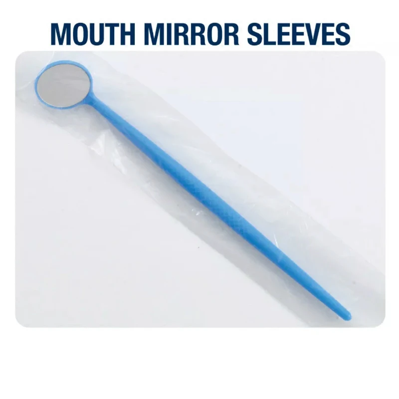 500pcs/box Disposable Plastic X-Ray Sensor Protector Mouth Mirror Sleeves X-Ray Sensor Sleeves Protective Film Cover Material