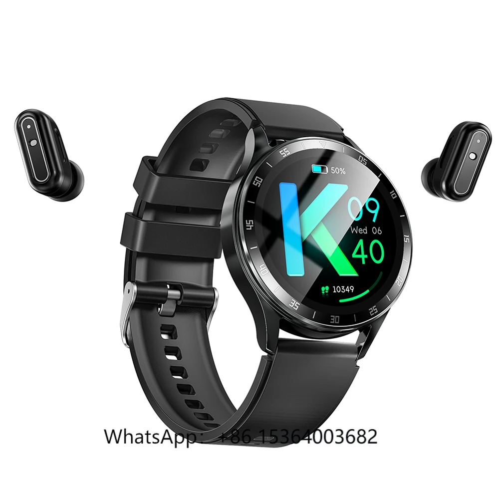 

TJXL-2025 X10 1.39-Inch Smartwatch Built-in Earphones 2-in-1 NFC Heart Rate Monitor Sports TWS Earphones Healthy Relojes Smartwa