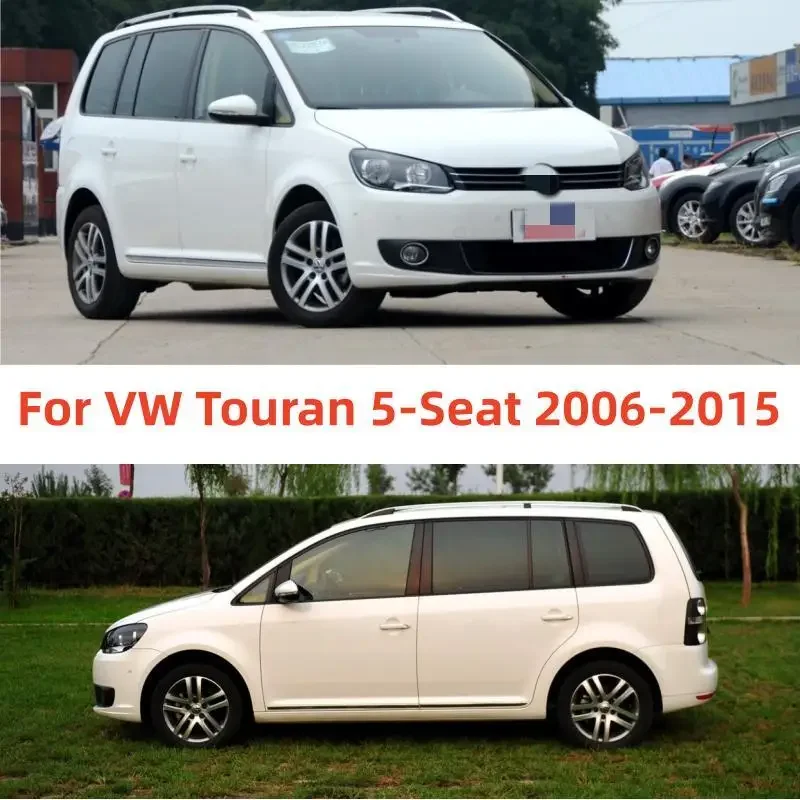 For VW Touran 5-Seat 2006-2015 Car Accessories Window Visors Rain Sun Guard Vent Wind Deflector Weathershield Slim Moulding Trim