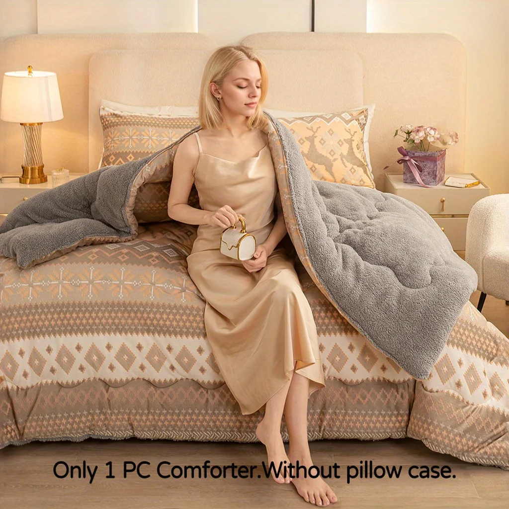 

Winter Warm Thick Quilt, Tafu Velvet Fat Quilt, Wealthy, Soft, Comfortable and Warm, Suitable for 4 Seasons