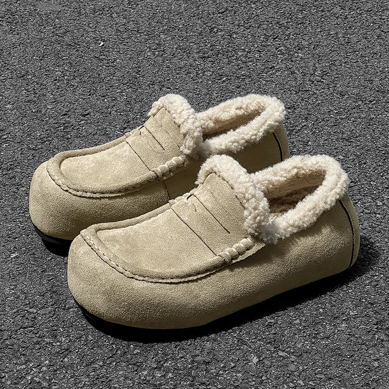 الشتاء المألوف حذاء رجالي الأوروبية الأمريكية عادية مريحة خفيفة الوزن زوجين أحذية دافئة الأحذية الاجتماعية البريطانية الرجال #4