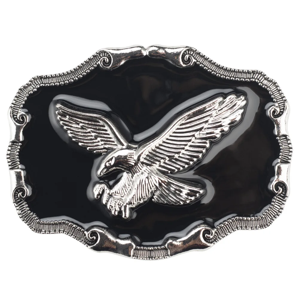 Men Metal Belt Buckle Classic Point Oil Bull Head Belt Accessories Your Western Cowboy Series Simple Belt Buckle