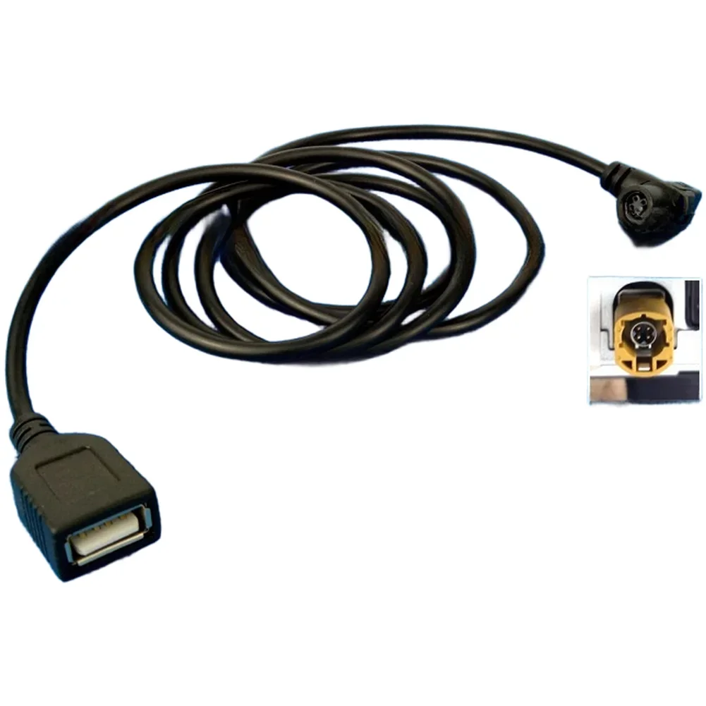 USB Adapter Cable RNS310 RCD510 Car Audio Upgrade Plug-and-play Design Pre-installed CAN Lines Dual Antenna Support