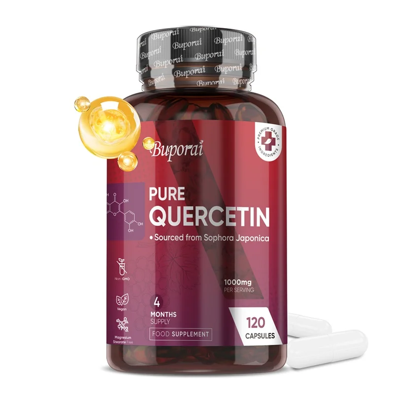 

Quercetin Capsules 1000mg - Natural Antioxidants That Support Immune and Respiratory Health, Heart Health, and Natural Stability