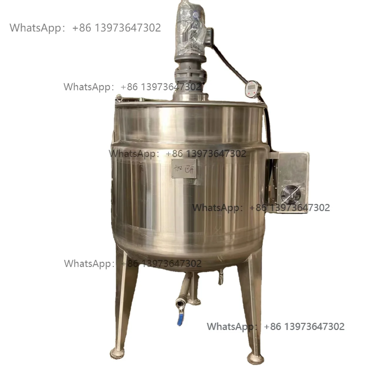 Hot Sale Industrial 500 600 800 1000 2000 Liters Stainless Steel Mixer tank for Honey Juice Syrup Jam
