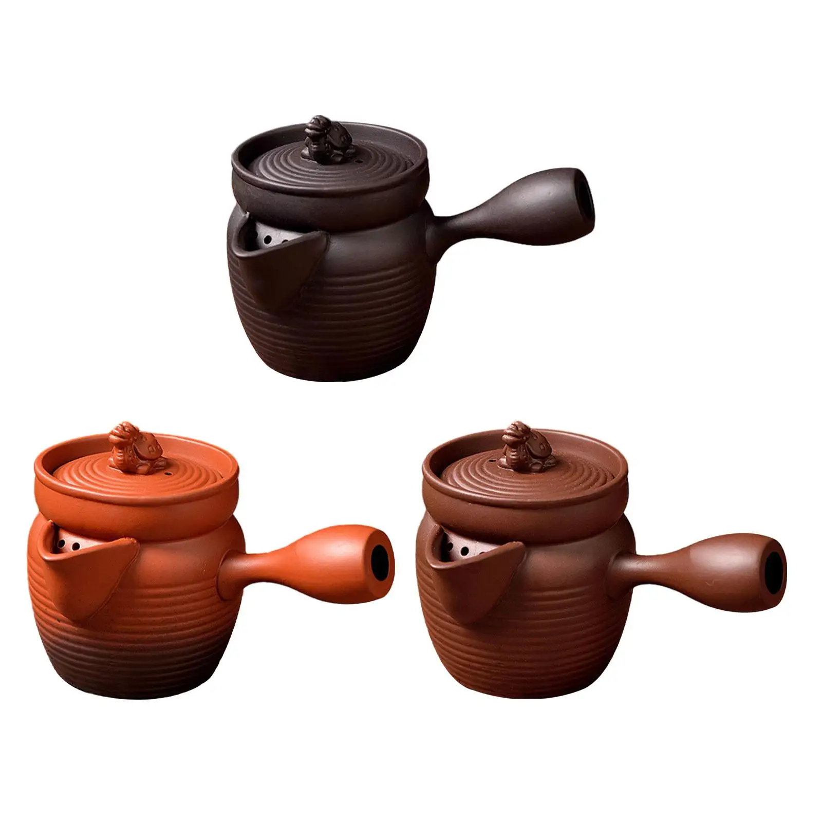 Ceramic Teapot Durable Loose Leaf Tea Pot Tea Maker Tea Infuser Porcelain Tea Pot for Kitchen Hotel Picnic Outdoor Hiking