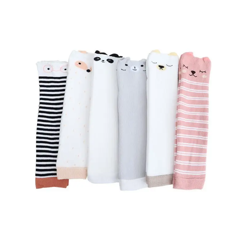 2 Pairs of Autumn and Winter Baby Cute Cartoon Warm and Thick Leg Warmers Warm Retreat Sets for Boys and Girls