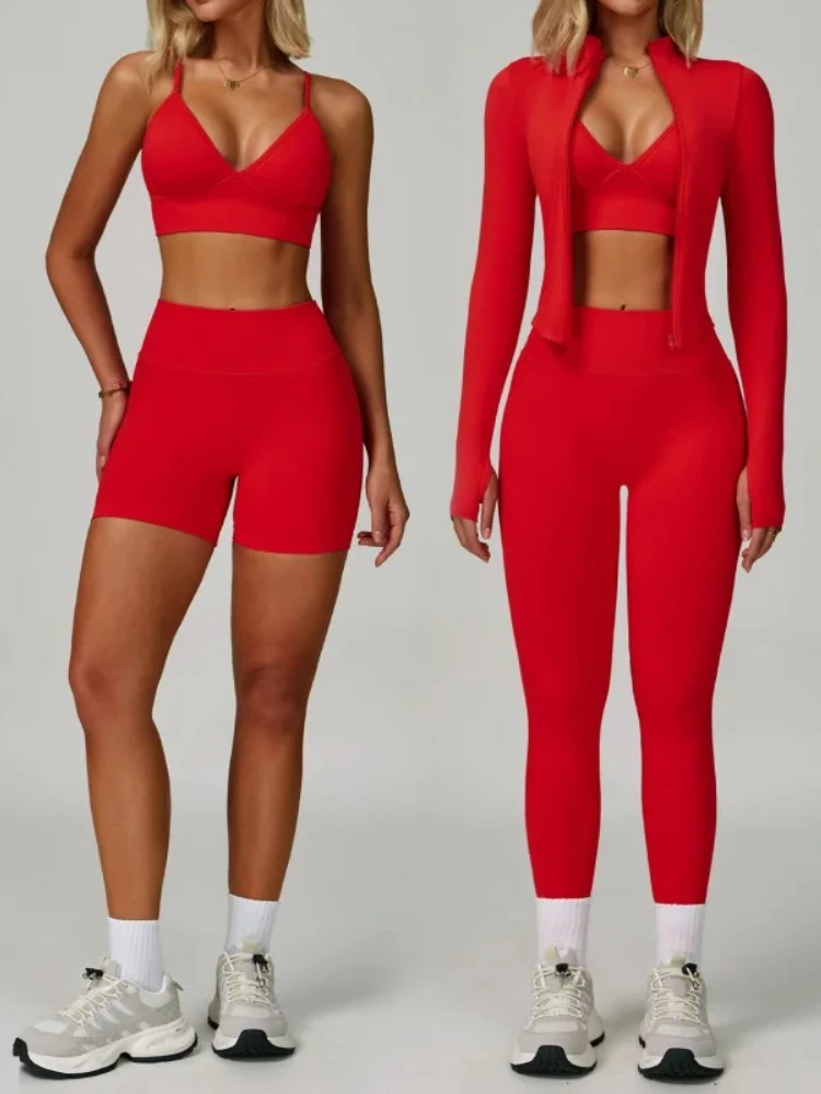 

Женский бесшовный комплект для йоги из 2/3 предметов, быстросохнущий комплект для похудения талии, спортивный костюм для фитнеса, спортивная одежда для бега и тренировок