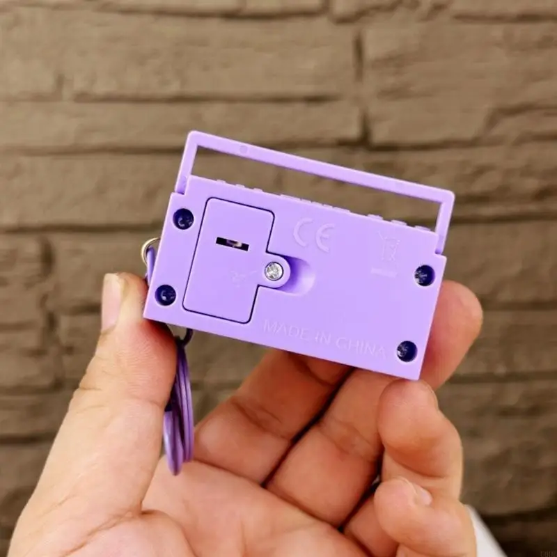

Fashion Retro Radio Keychain Bag Hanging Nostalgic Tape Recorder Pendants