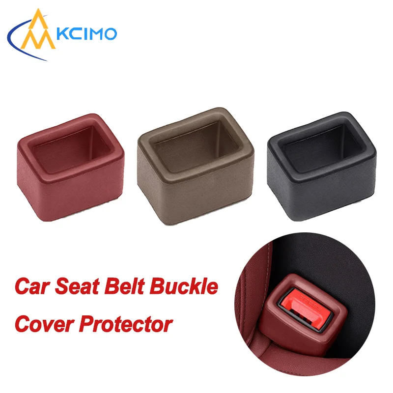 

Car Seat Belt Buckle Cover Anti-Scratch Protector Automobile Seat Belt in Upright Position Durable Car Interior Accessory