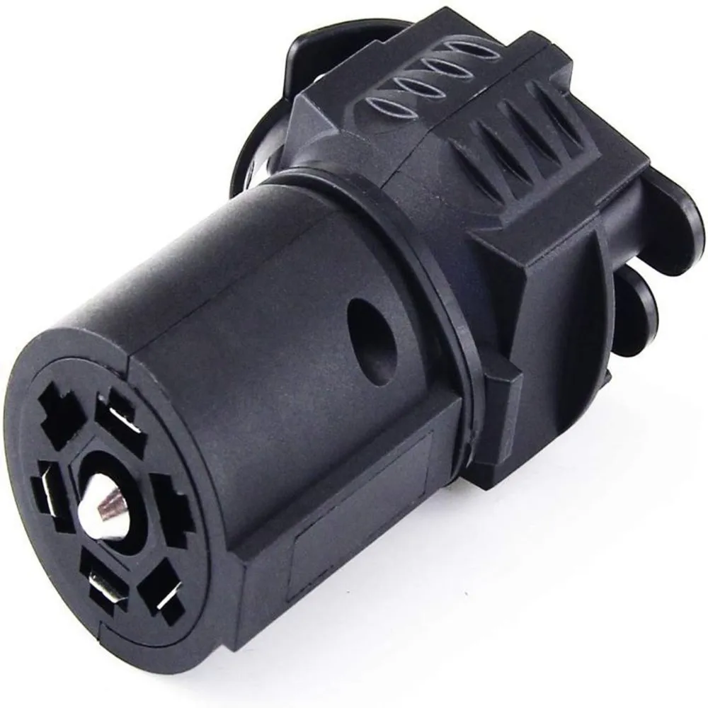 High Quality Trailer Plug Adapter 7 Pin Flat Blade To 4 And 5 Round Trailer Connector 7 Way To 4 Way 5 Way 2in1 Flat Blade Plug