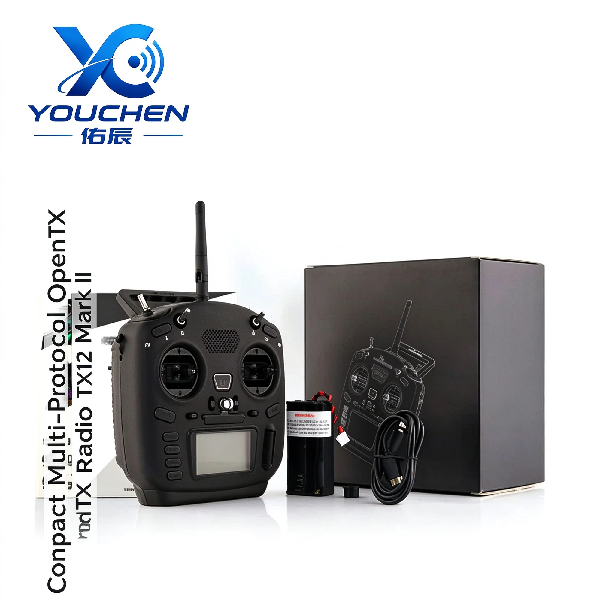 TX12 Mark II 16CH RC Transmitter 2.4G OpenTX EdgeTX Remote Controller CC2500 Multi-Protocol Hall Sensor Sticks USB-C for FPV Rac