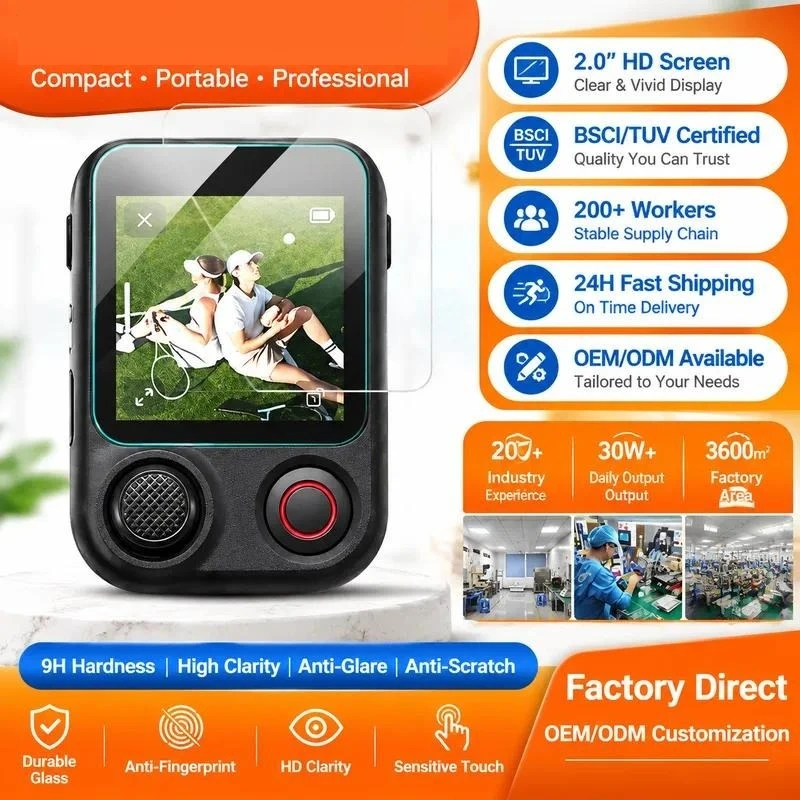 2pcs for DJI OSMO Mobile 8P Viewfinder Remote Control Screen Protector High Definition High Transparency Tempered Glass Film