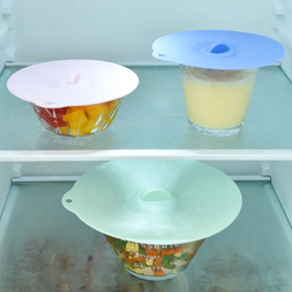 

1pcs New Silicone Fresh-keeping Lid Leak-proof Dust-proof Anti-spill Cover Easy To Clean Multifunctional Pot Lid Kitchen Gadget