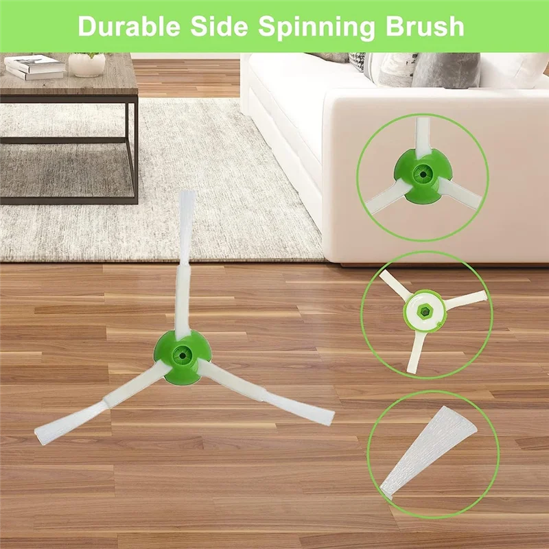 A97g 12 pçs escovas de borracha filtros escova lateral pano mop para irobot roomba combo j7 + robô aspirador substituição acessórios