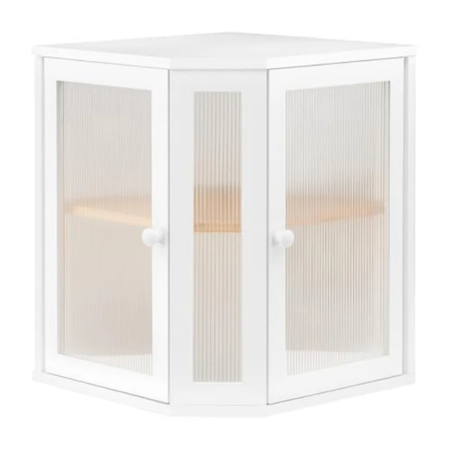 

Bamboo Bread Box, Kitchen Countertop Corner Bread Box, Large Capacity 2-Tier Bread Container, Bread Storage Container with Dual
