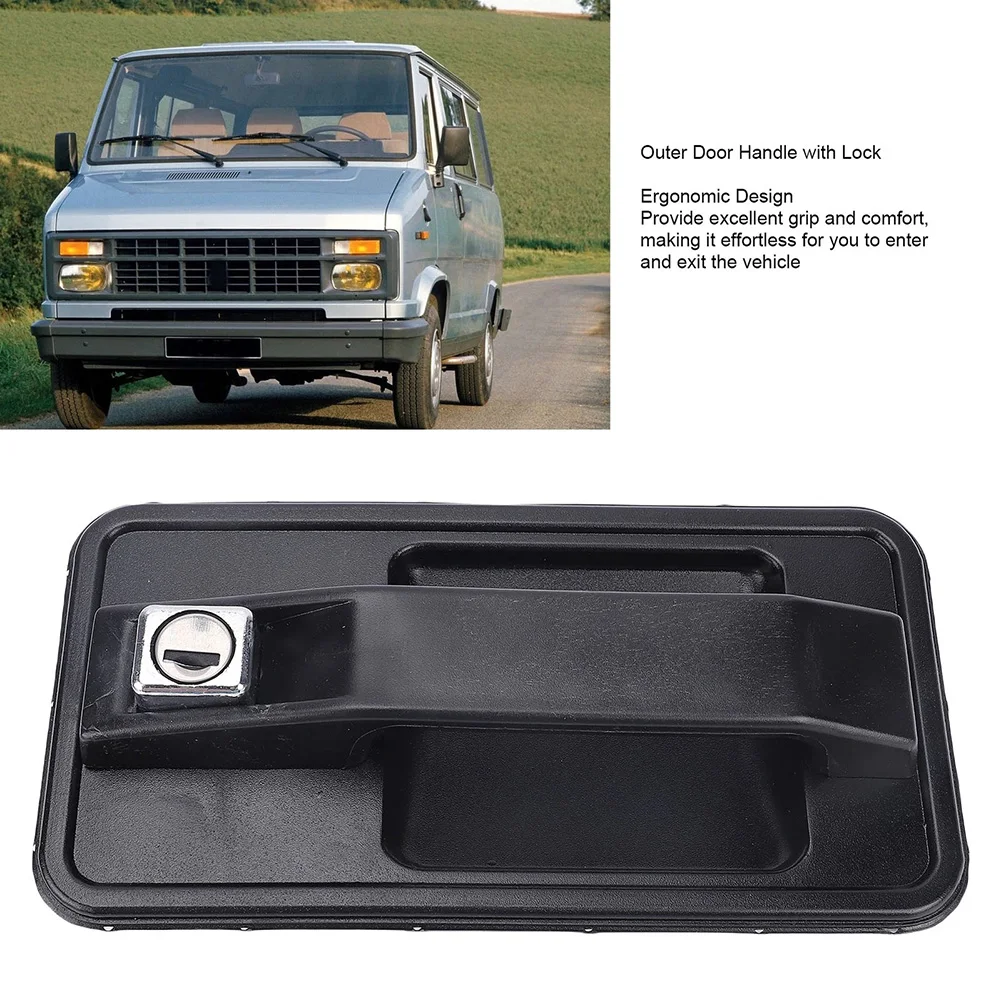 Maçaneta externa da porta com fechadura dianteira direita/traseira para talbot para express para ducato para c25 para j5 1981-94 peça externa de liga de aço