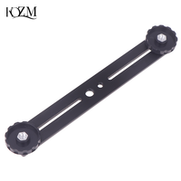 Dual Camera Mount Tripod Bracket Camera Flash Brackets Extension Bar With 1/4\