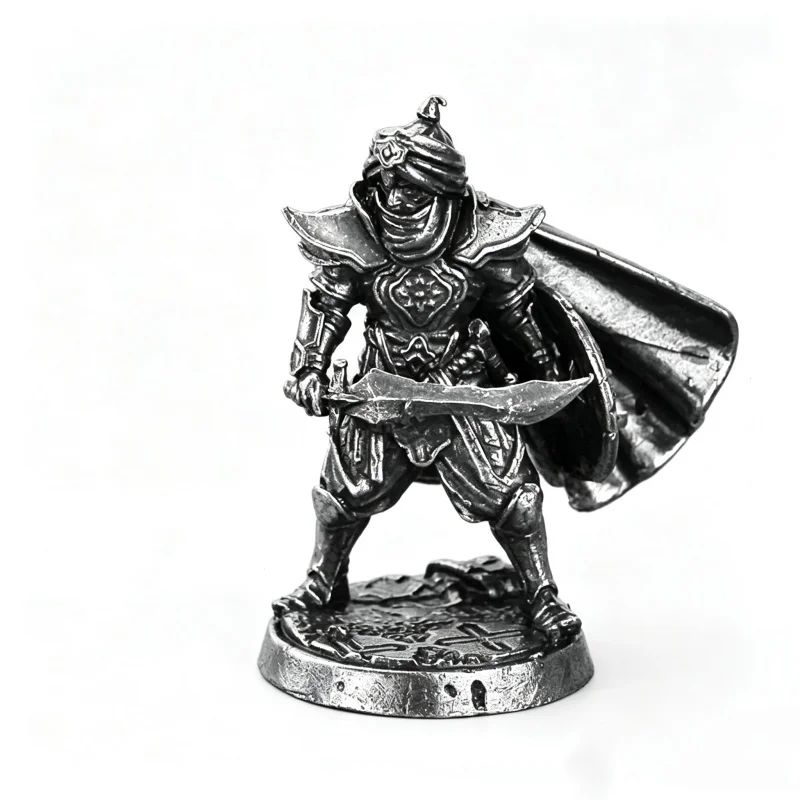 Solid White Copper Metal Fantasy Character Miniature Figurine Tabletop Desktop Collectible Ornament Gift