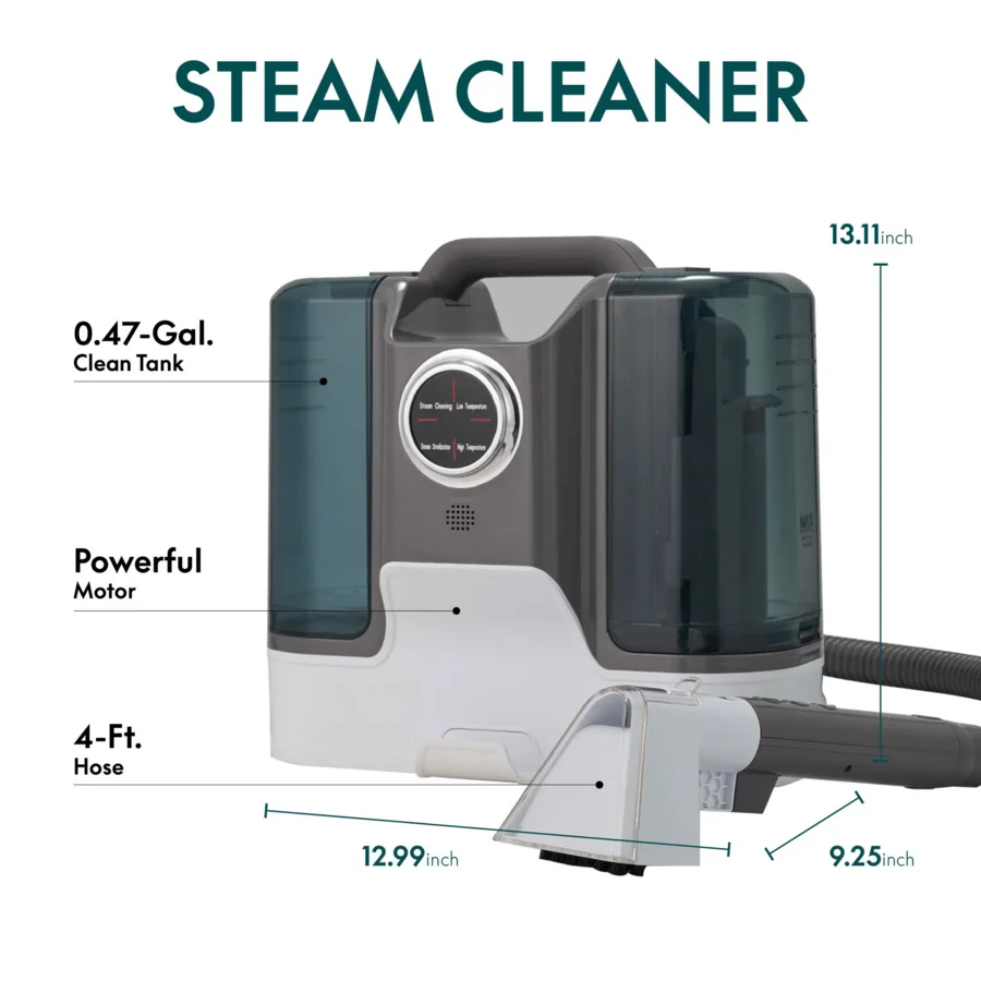

Portable Carpet Cleaner Machine with Strong Suction Stain Remover for Pet Hair Spot Cleaner for Area Rugs Car Sofa Upholstery