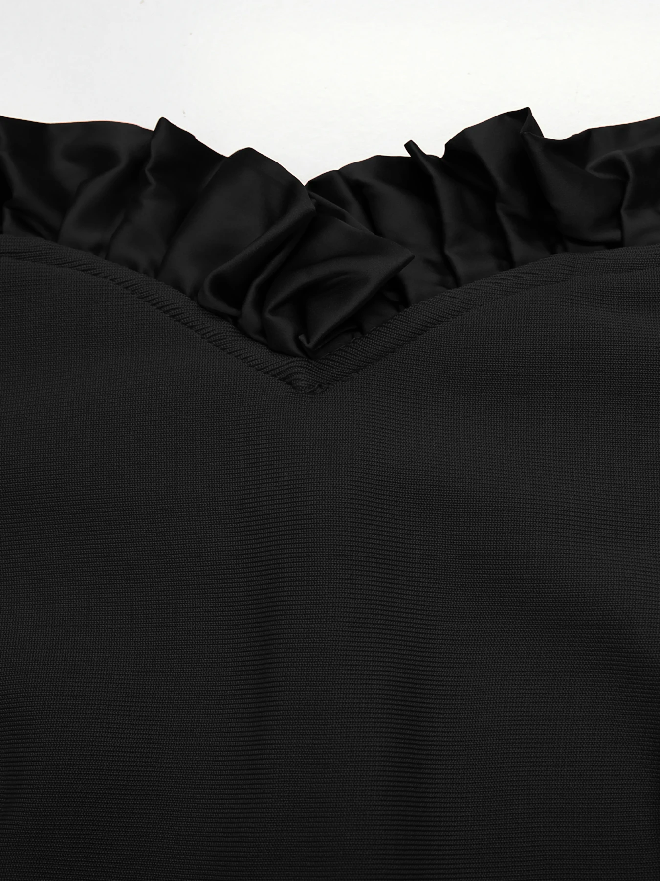 Ruffle Hem High-Low Tube Sleeveless Floor Length Bandage Dress For Evening Party