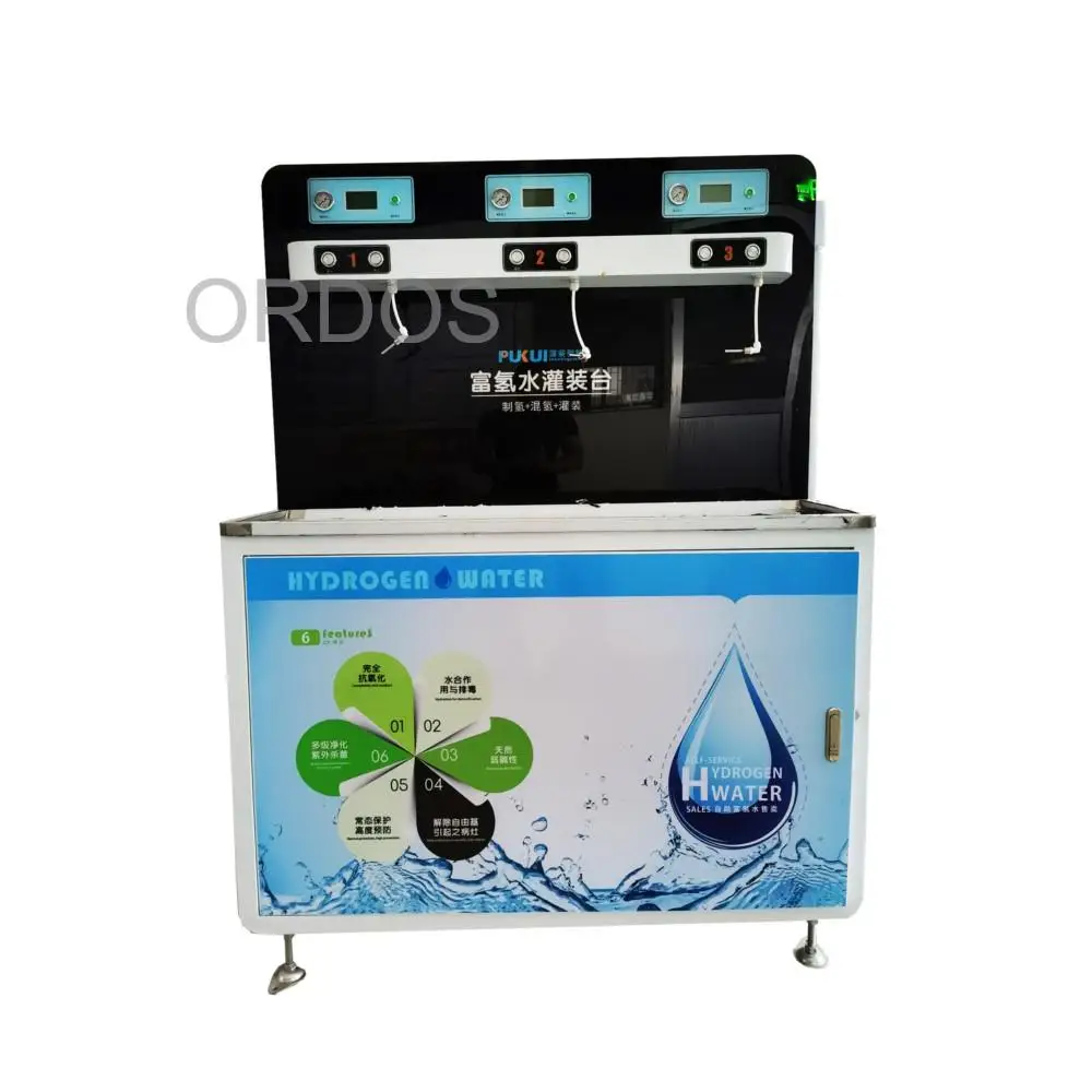 Commercial Water Shop Three Position Barrel Bottled Hydrogen Water Filling Machine