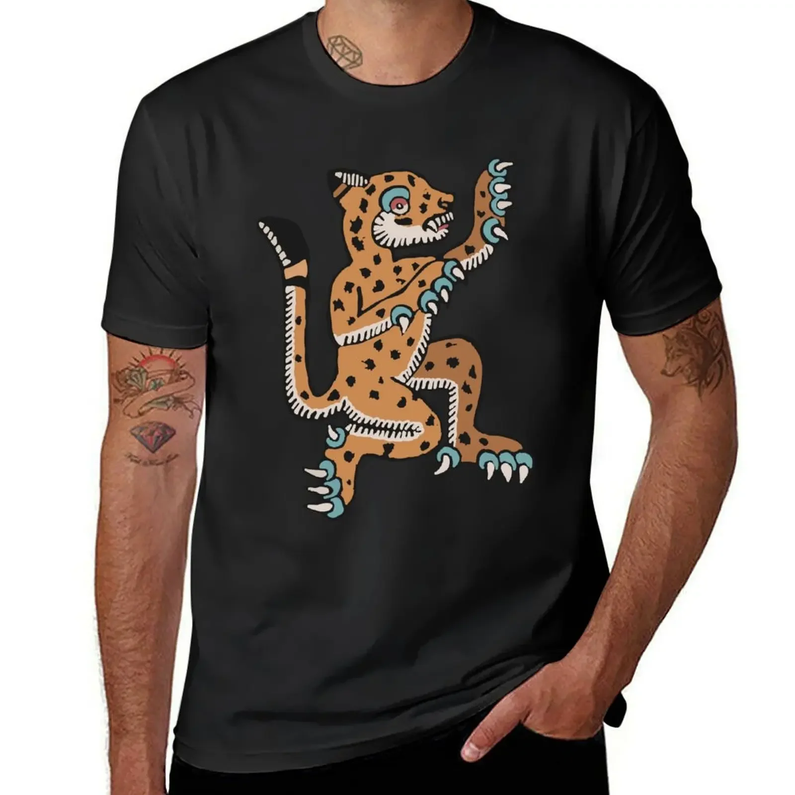 Ocelot T-Shirt customs design your own anime clothes summer clothes hippie clothes mens graphic t-shirts funny