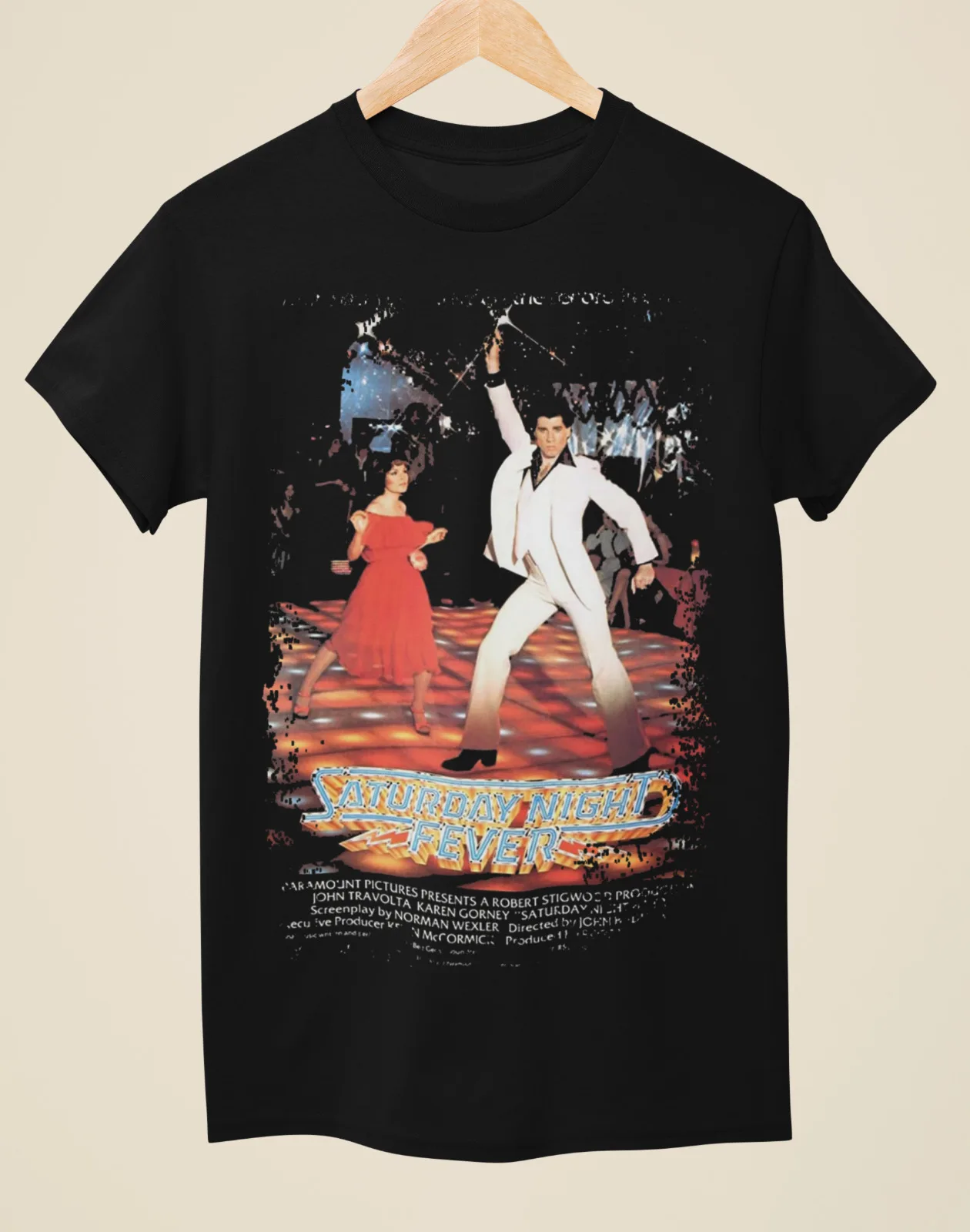 

Saturday Night Fever - Movie Poster Inspired Unisex Black T-Shirt