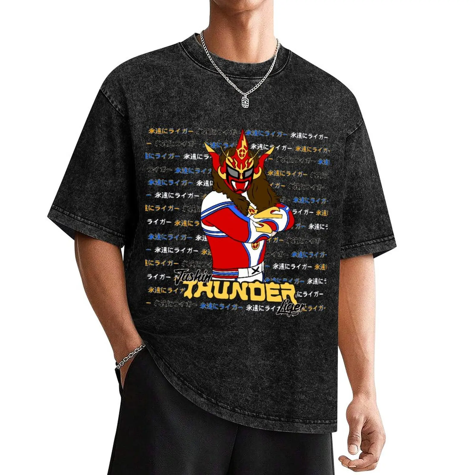 

Jushin Thunder Liger T-Shirt quick-drying cotton graphic tees shirts men graphic