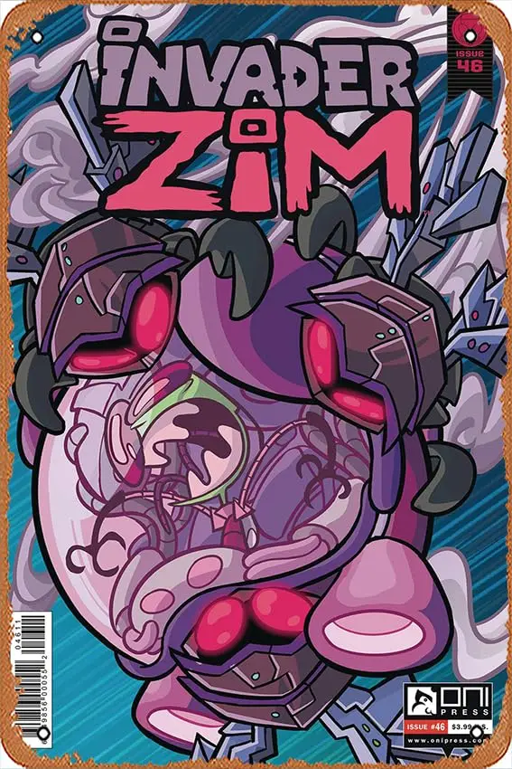Vintage Metal Tin Sign Invader Zim (2015) #46 (CVR A C) Retro Metal Sign for Garden Club Outdoor Indoor Home Wall Decorative