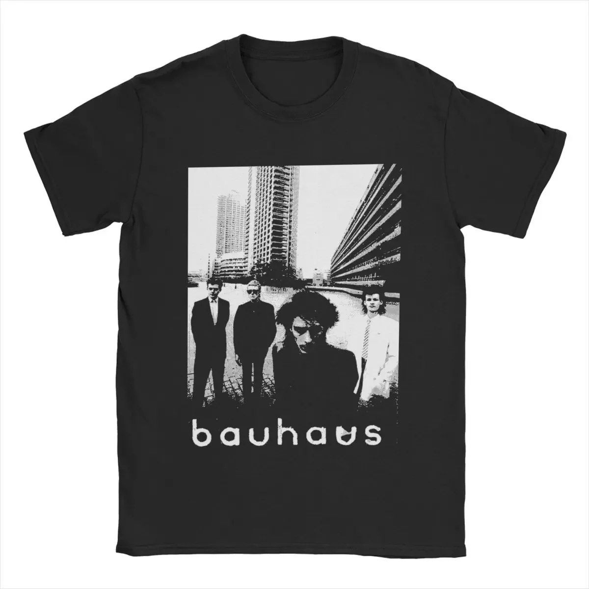 

2025 New Arrival fashion Bauhaus T Shirts Men's 100% Cotton Unique T-Shirts Crew Neck Tees Short Sleeve Tops Summer funny Cartoo