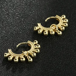 G&D 18K Real Gold Plated Huggie Earrings Delicate Small Dangle Hoop Earrings For Women Party Gift