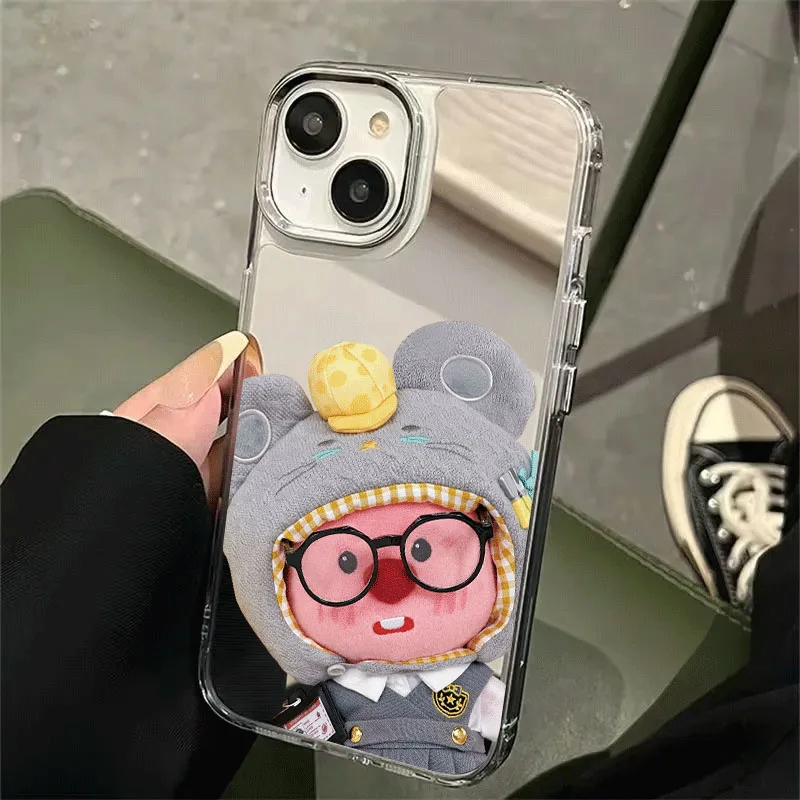 Miniso Zanmang Loopy 14Pro IPhone15 16 Case Cute Mirror Face 12 13 16promax Cartoon Xsmax Anti Slip 11 Soft Shell Girl Gifts