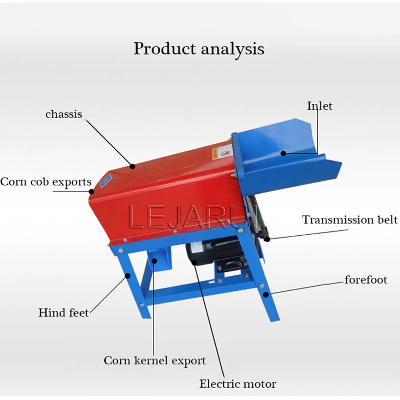 Small Household Automatic Maize Threshing Machine Corn Thresher Processing Equipment for Efficient Grain Harvesting