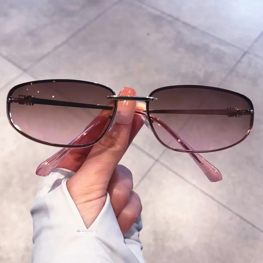 Y2K Sonnenbrillen für Damen, Modemarke, Legierung, kleine quadratische Sonnenbrillen, Herren, Vintage, Hip-Hop, Spiegelgläser, UV400, Outdoor, zum Autofahren – Detail 7