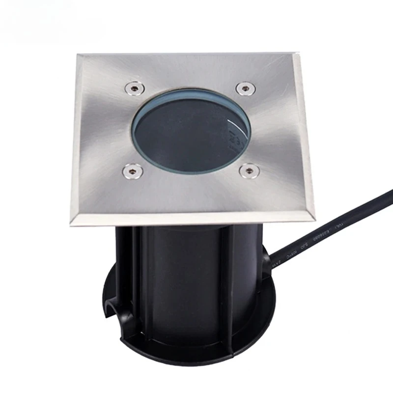 Led Buried Lamps 5W7W12WGu10 Embedded Parts Aluminum Shell Landscape Deck Led Driveway Step Stainless Steel Inground Led Light
