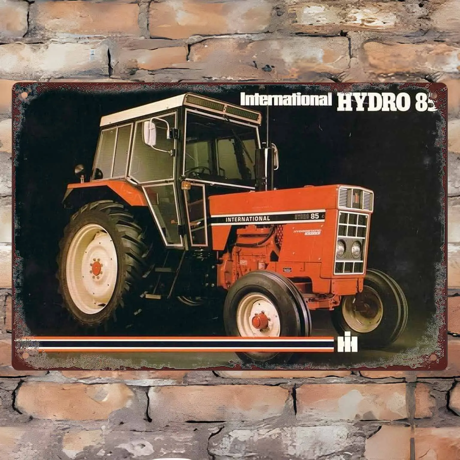 Bauernhof Traktor Linie Kunstdruck Vintage Metall Zeichen Poster Rahmen Cafe Bar Garage Zimmer Wand Kunst Dekoration Plaque Geschenk