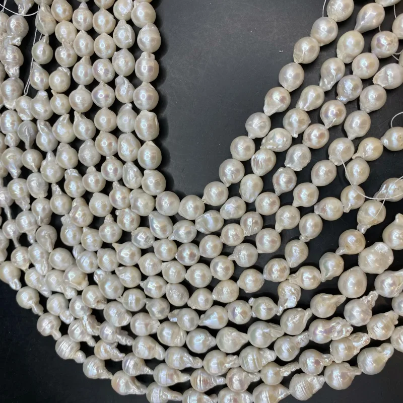 

Hot Sale Size 10-17mm Natural Pearl Baroque Pearl Bead 1A Quality Freshwater String for Women's Pearl Jewelry Necklace DIY