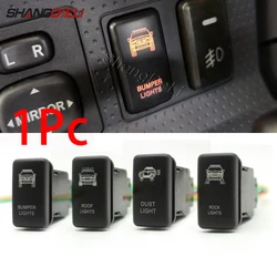 12V 2A Orange LED DRL Light Bar Switch Button Bumper Roof Lights For Toyota Land Cruiser Hilux Prado 120 FJ CRUISE Accessories