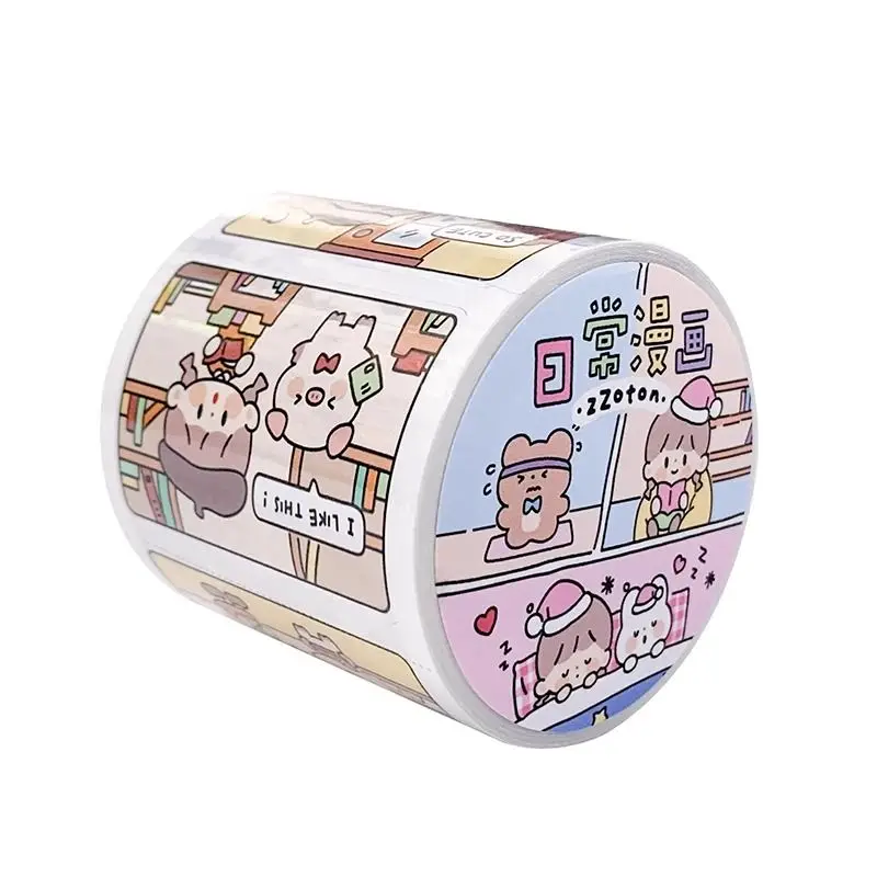 Koning Zhuo Graffiti Komisch Verkrachtingstape Materiaal Schattige Meisjes Dagboek Knippen En Papieren Tape Stickers Kawaii Washi Tape