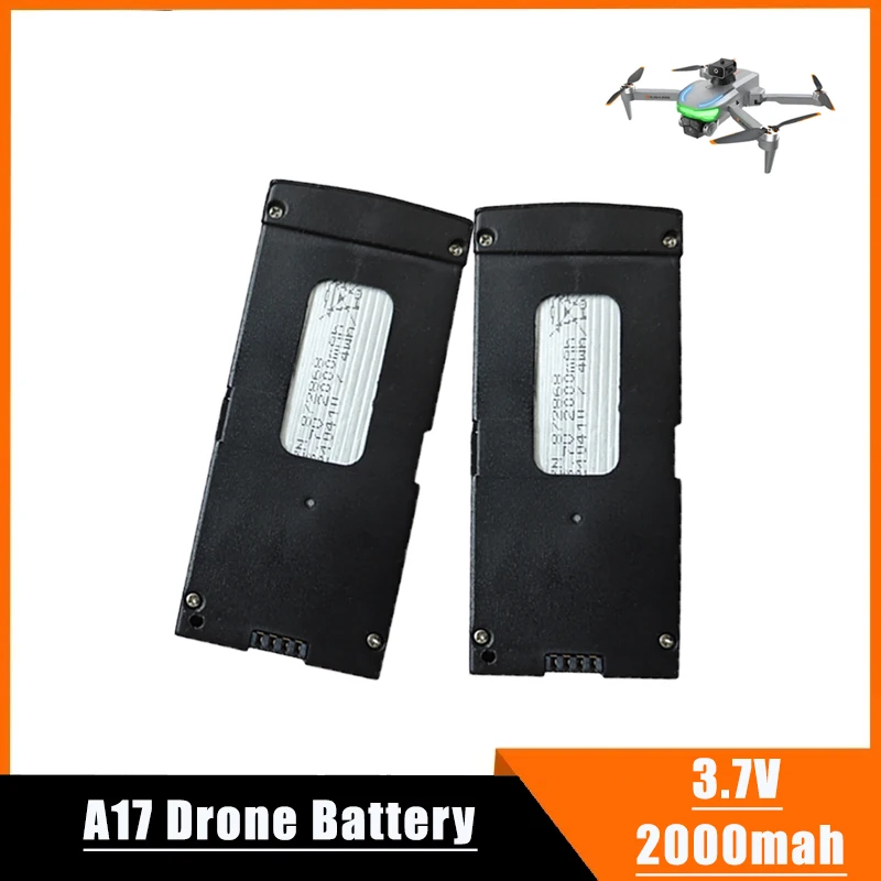 XD1 Drone Battery Original 3.7V 2000mAh A17 Mini RC Quadcopter FPV Rechargeable Battery Packs For A17 Quadcopter Accessoires