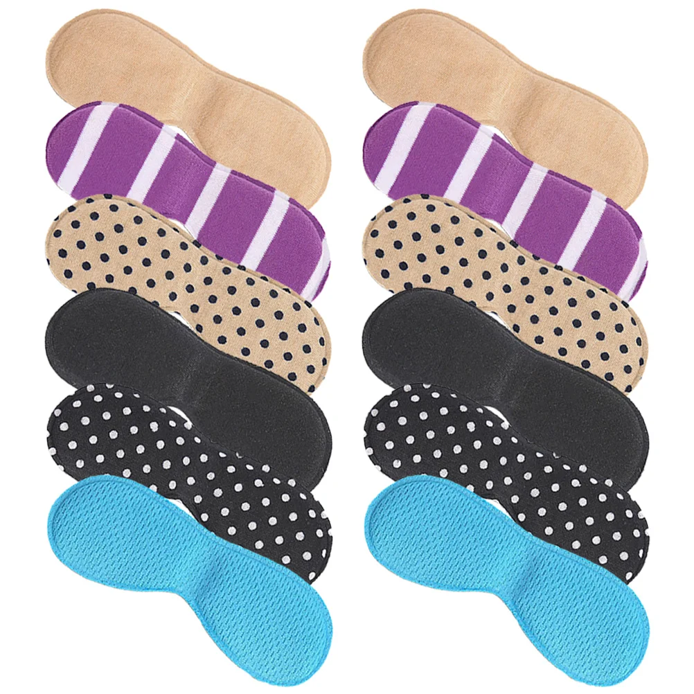 

6 Pairs Comfortable Heel Cushions Inserts Practical Durable Anti Blister Suitable High Casual Shoes Protect Relax Heel