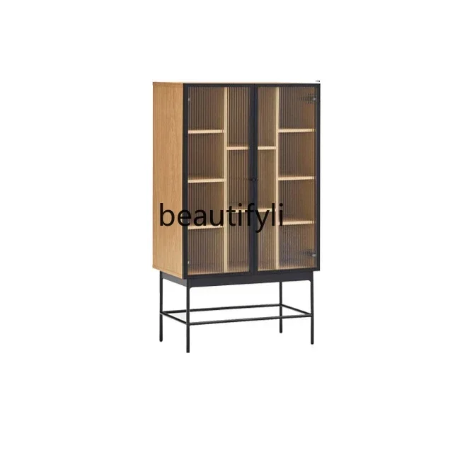 M182 Sideboard Wine Cabinet Tea Cabinet Side Cabinet Solid Wood Home Wall Nordic Simple Chest of Drawers