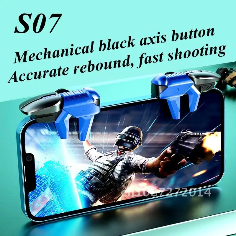 

Gamepad Joystick Trigger Button Alloy Key L1 R1 S07 PUBG Gaming Controller Mobile Phone Game Aim Shooting for Android iPhone