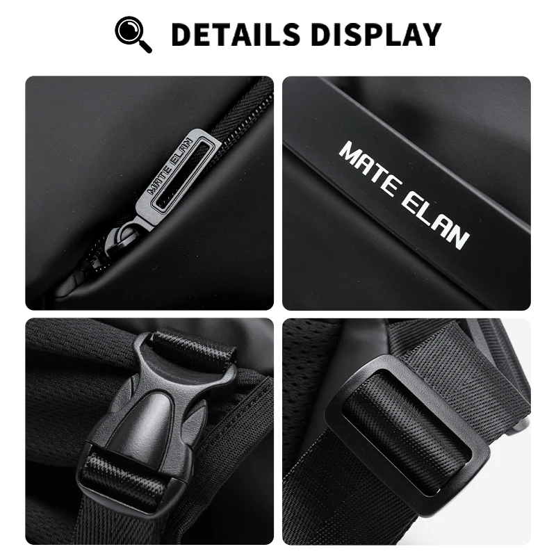 2024 New Style Men\'s Crossbody Bags Fashion Commuting Oxford Waterproof Simple Solid Color Shoulder Bags Minimalist Sports Bag