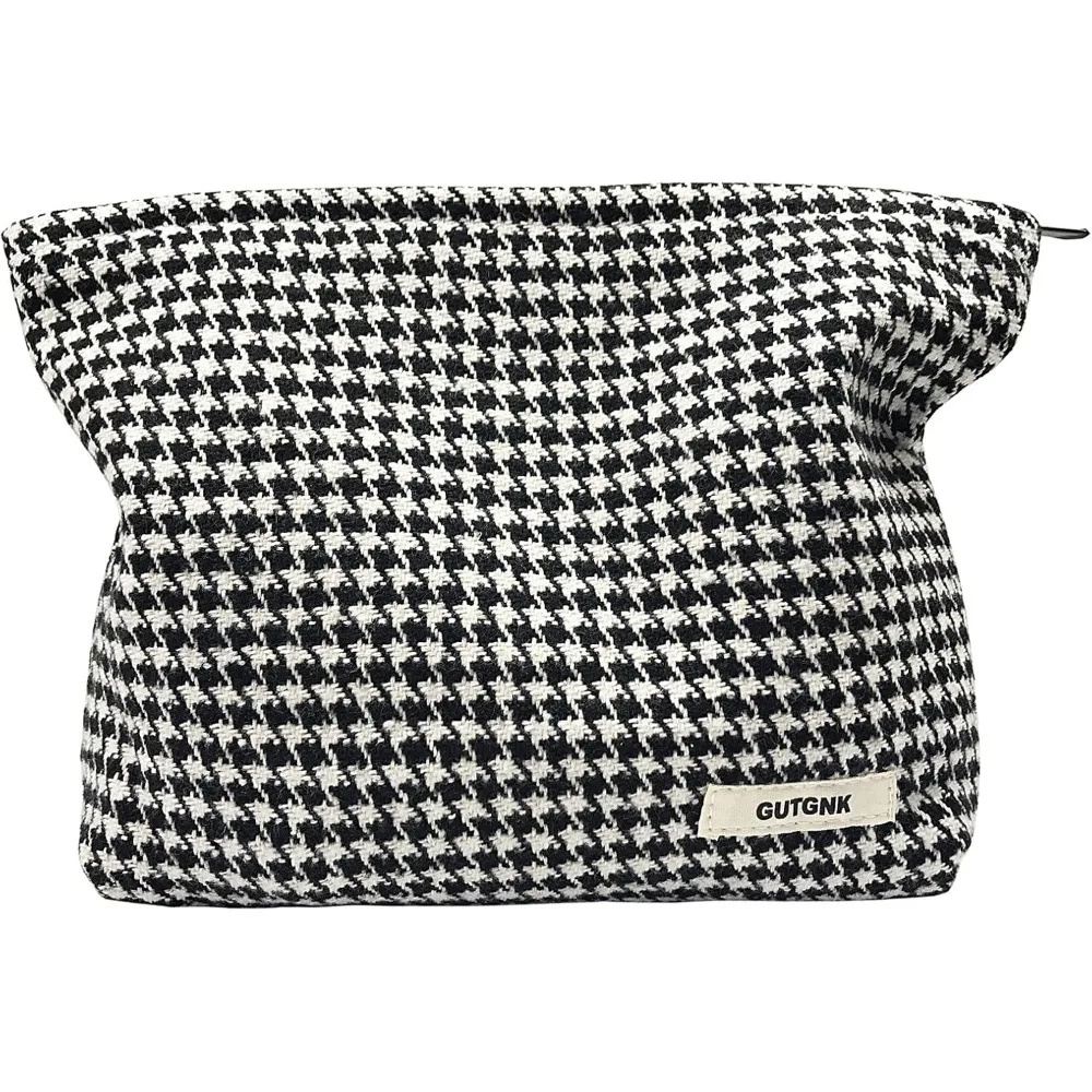 

Женская косметичка - Вельветовые косметички Эстетический дизайн Женская сумка-тоут Женский пенал, милый смайлик для макияжа Org