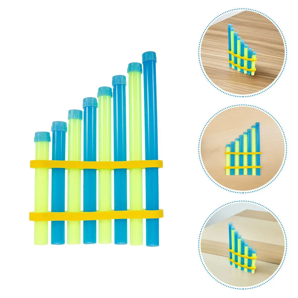 2pcs Handmade Pan Flute Set for Kids – Music Education Instrument for Sound Physics & Interactive Learning