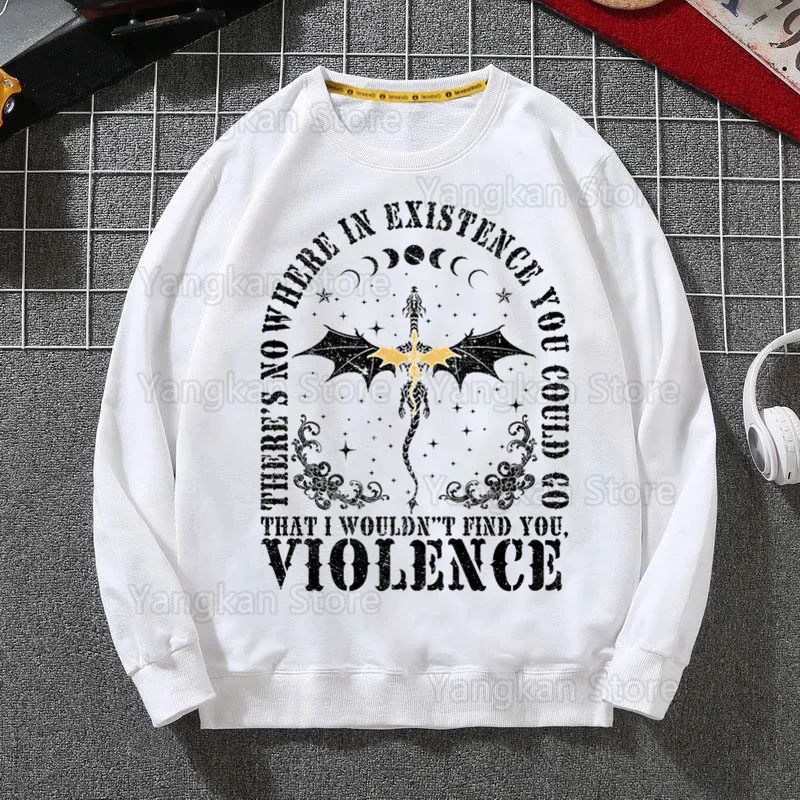 الجناح الرابع Basgiath الحرب التنين مقنعين الرجال هوديي الخريف الهيب هوب الشارع الشهير الرجال البلوز بلوزات هوديس رجالي الأبيض